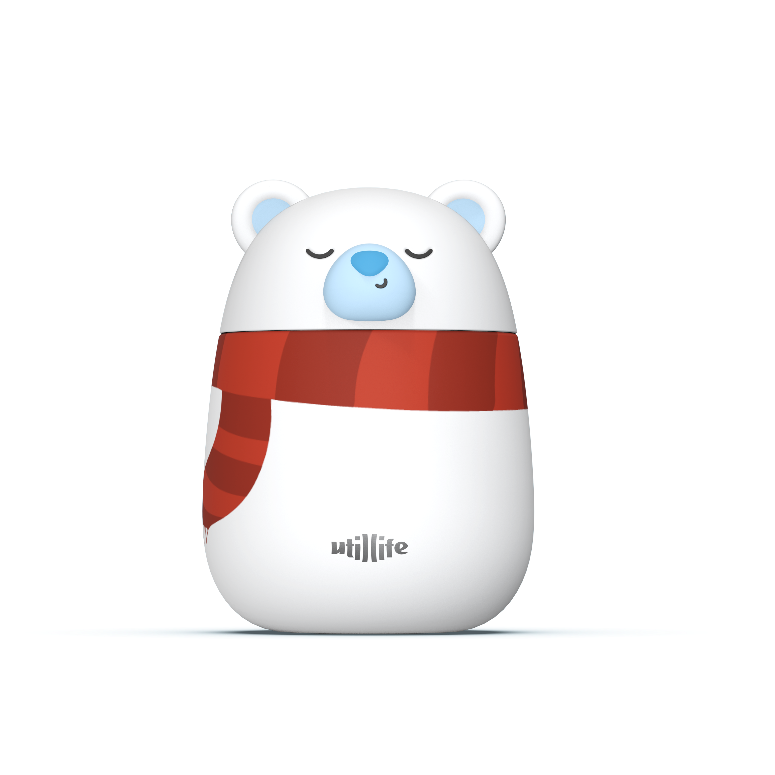 Zoofiesta Kids Insulated Food Jar - Polar Bear - Vacuum Thermos for Hot & Cold Meals