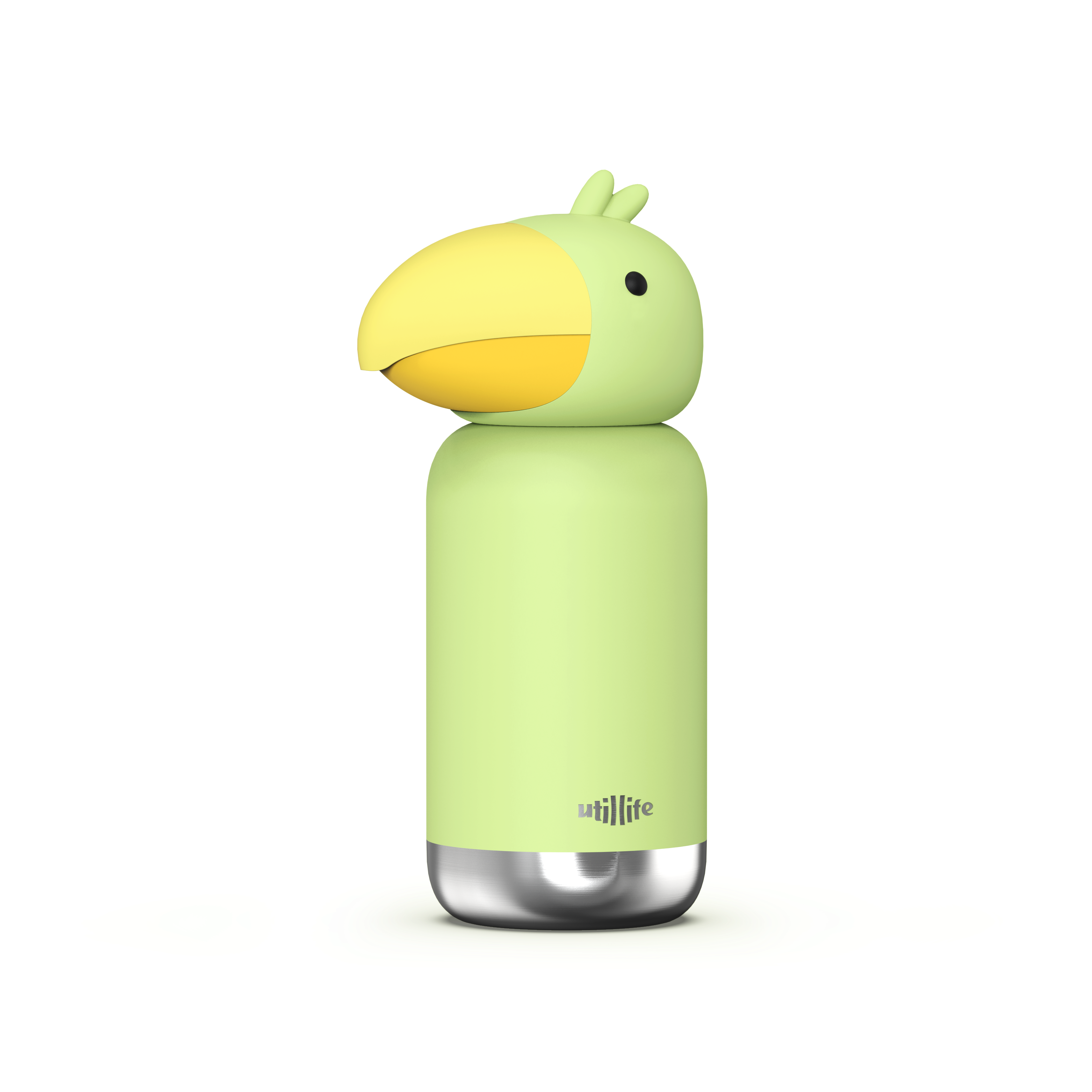 Zoofiesta Kids Insulated Water Bottle - Toucan Design - Leak-Proof & BPA-Free