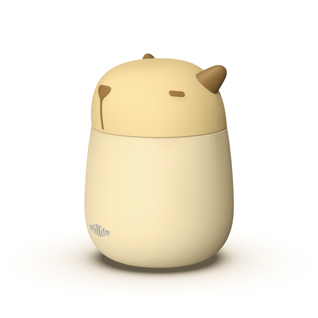 Zoofiesta Kids Insulated Food Jar - Capybara - Vacuum Thermos for Hot & Cold Meals