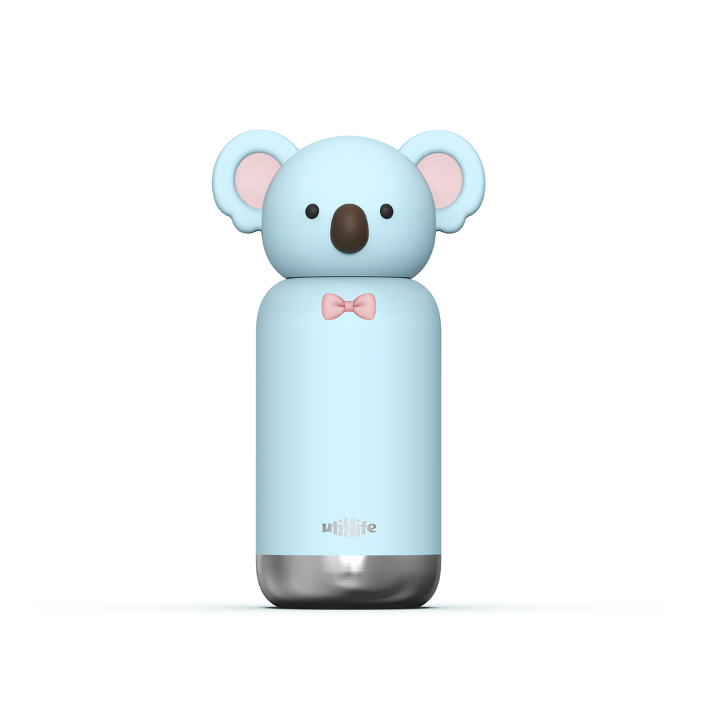 Zoofiesta Kids Insulated Water Bottle - Koala Design - Leak-Proof & BPA-Free