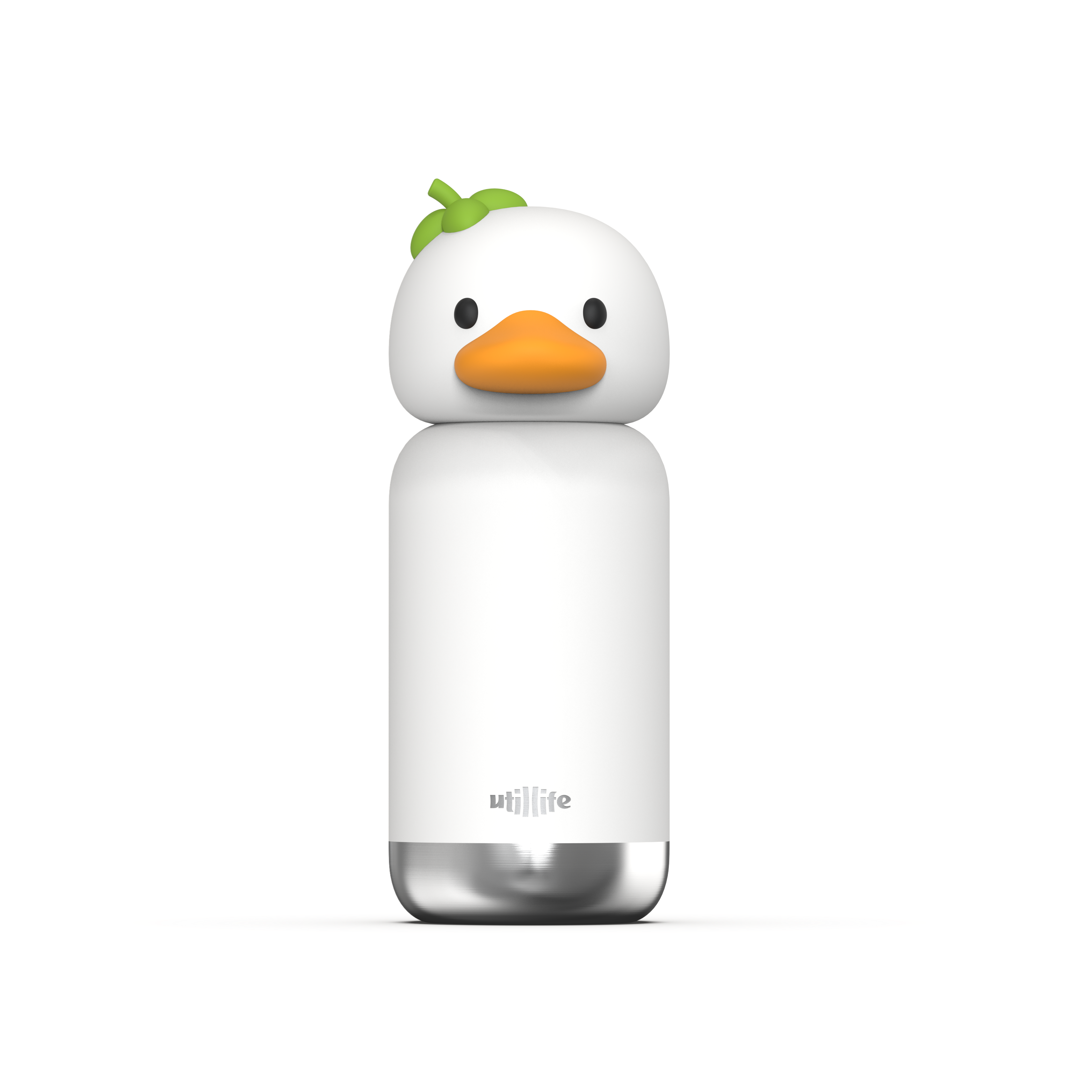 Zoofiesta Kids Insulated Water Bottle - Duck Design - Leak-Proof & BPA-Free