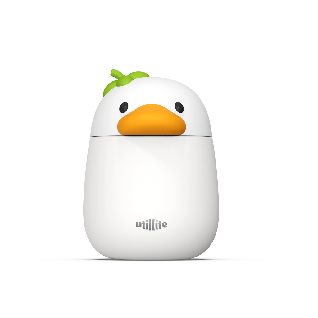 Zoofiesta Kids Insulated Food Jar - Duck - Vacuum Thermos for Hot & Cold Meals