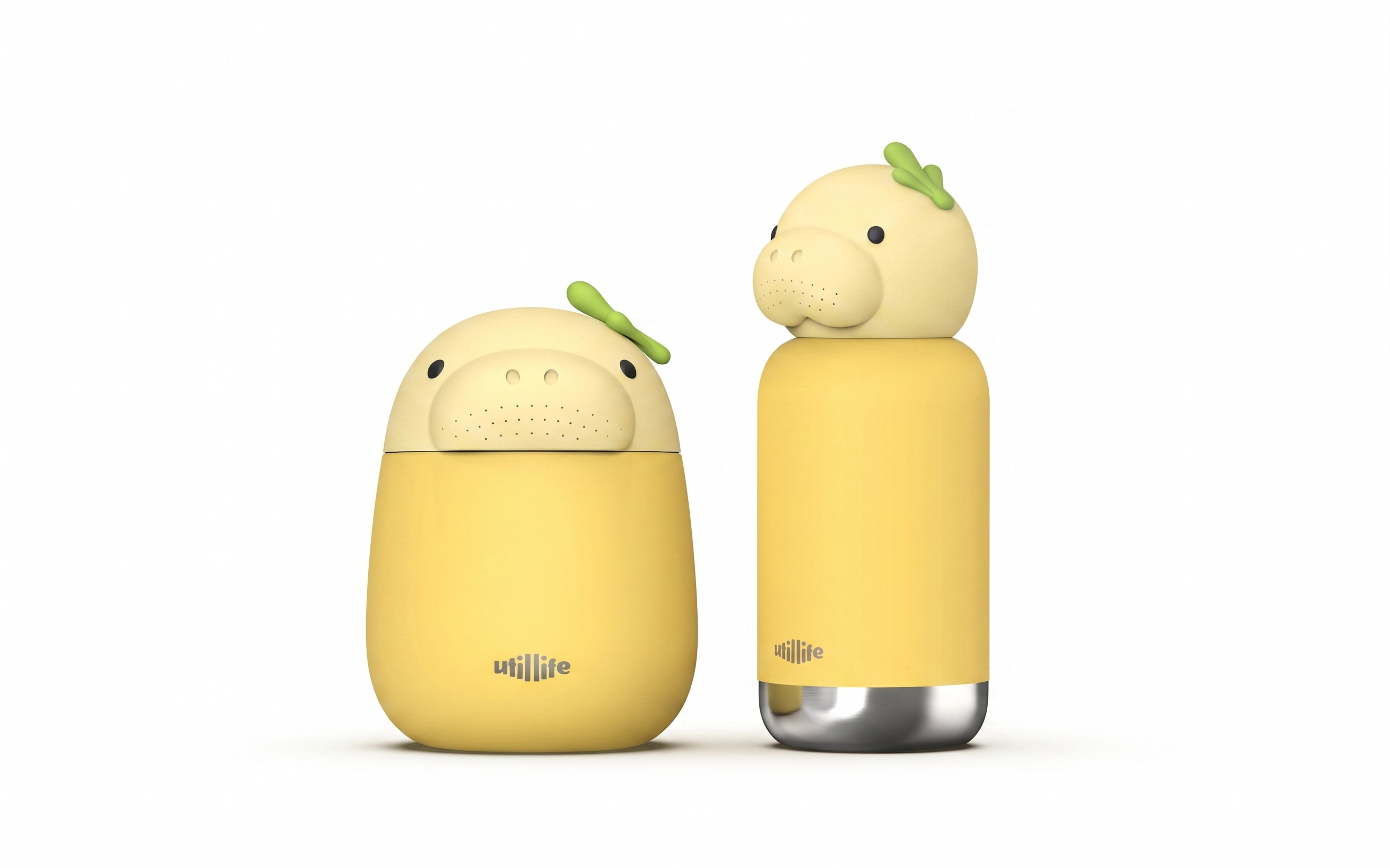 Zoofiesta Bundle - Insulated Water Bottle & Insulated Food Jar - Dugong Design