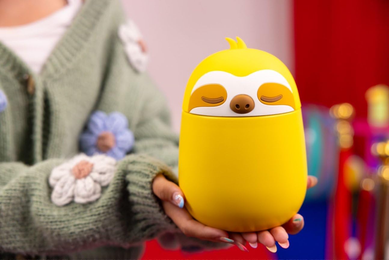 Zoofiesta Kids Insulated Food Jar - Sloth - Vacuum Thermos for Hot & Cold Meals