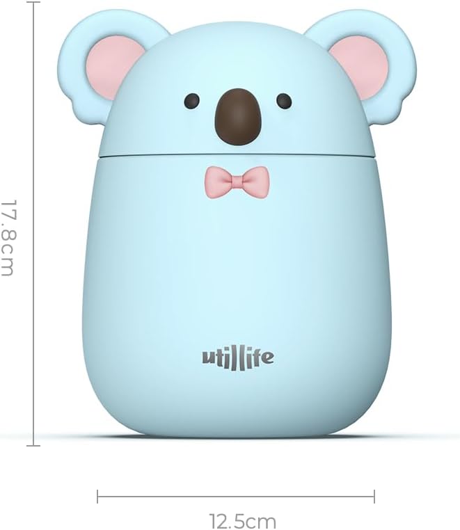 Zoofiesta Kids Insulated Food Jar - Koala - Vacuum Thermos for Hot & Cold Meals