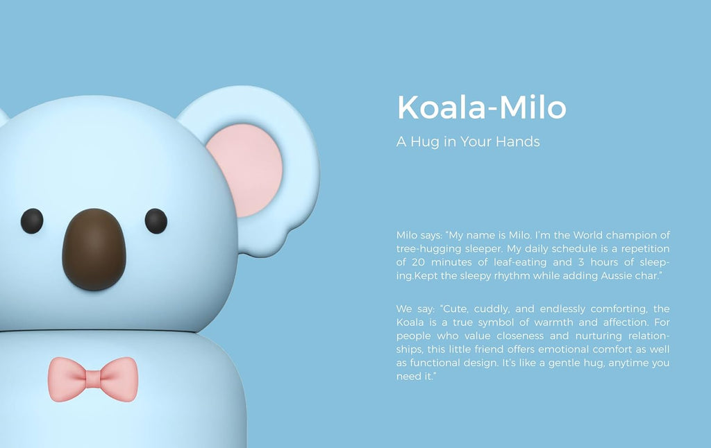Zoofiesta Kids Insulated Food Jar - Koala - Vacuum Thermos for Hot & Cold Meals