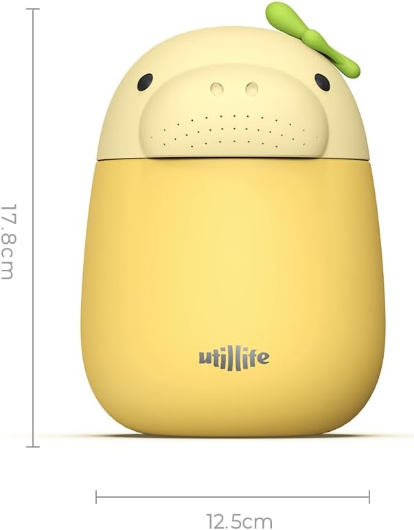 Zoofiesta Kids Insulated Food Jar - Dugong - Vacuum Thermos for Hot & Cold Meals