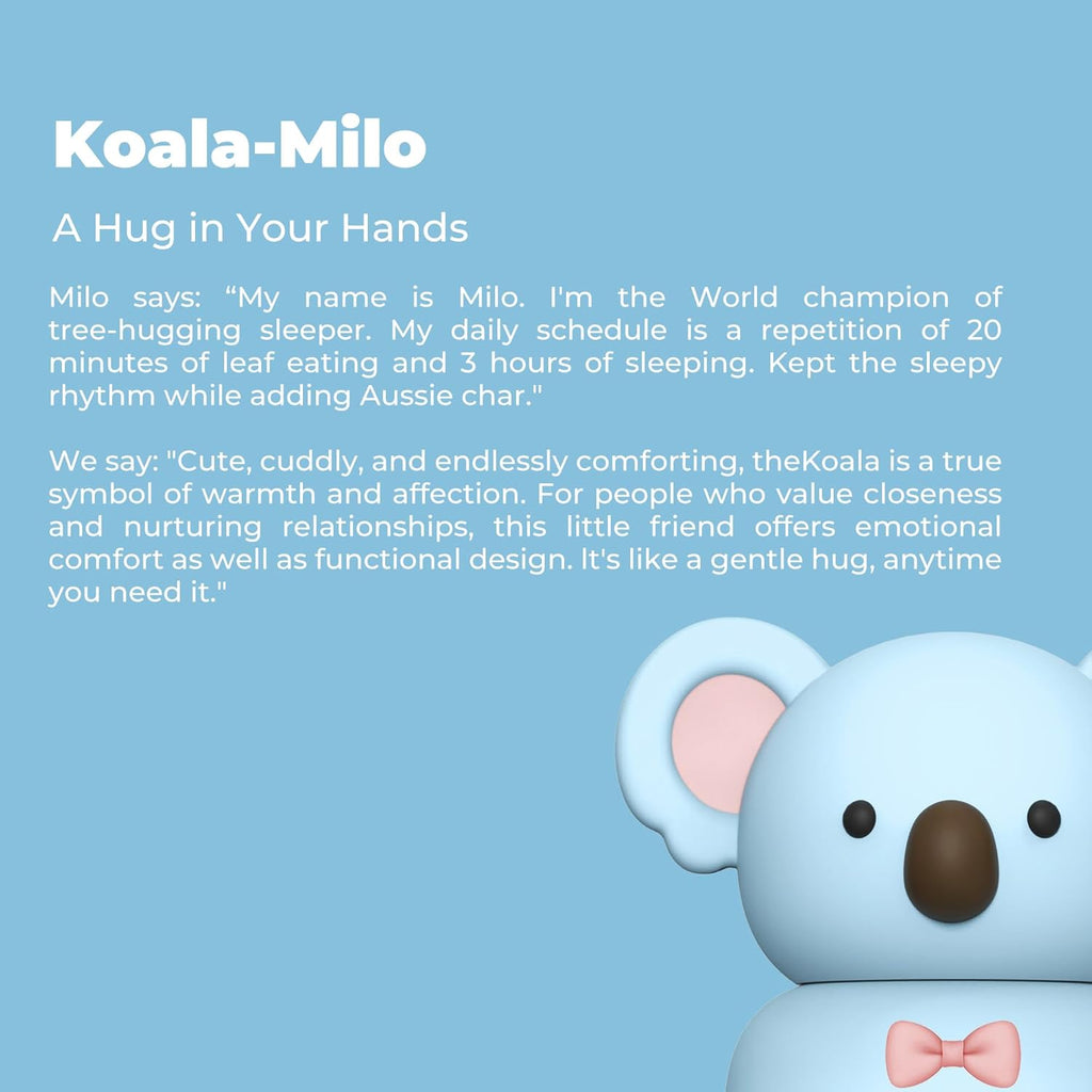 Zoofiesta Kids Insulated Water Bottle - Koala Design - Leak-Proof & BPA-Free