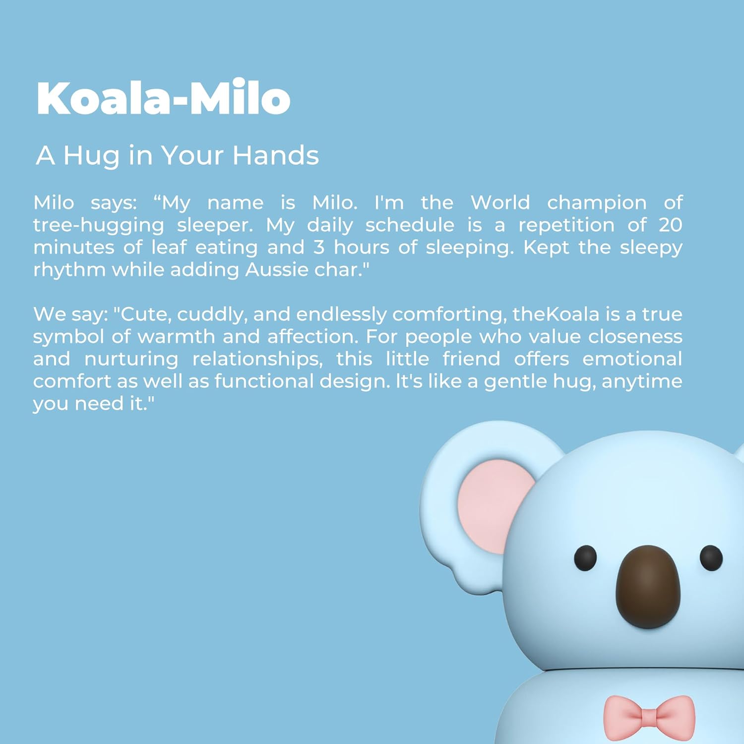 Zoofiesta Kids Insulated Water Bottle - Koala Design - Leak-Proof & BPA-Free